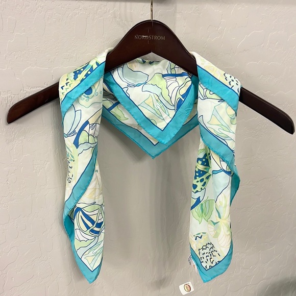 Talbots Accessories - Talbots vintage 100%Silk square scarf, rolled hem, NWT, dead stock